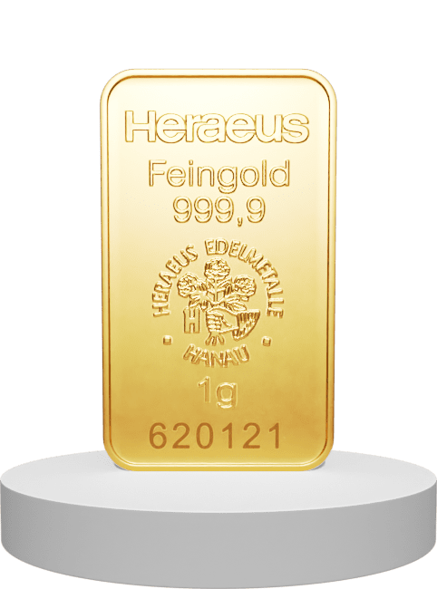 1 gram zlatna poluga